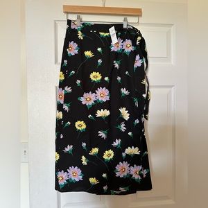 NWT Floral Wrap Midi Skirt LOFT 4